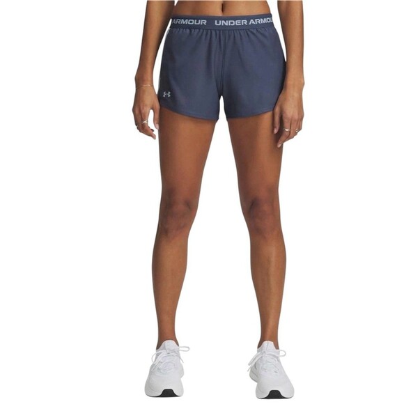 Under Armour Woman’s Play Up 3.0 Shorts Size S Gray Lightweight - Picture 2 of 3